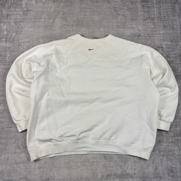 Canada Basketball Sweatshirt Mens 2XL White Vtg Y2K Nike Spell Out Crewneck Gym - Picture 5 of 9